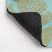 Tropische rode bladeren muismat (Hoek)