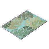 Tropische rode bladeren notitieboek (Linkerzijde)