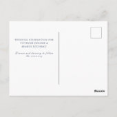 Tropische rode hibiscus bloem bruiloft uitnodiging (Achterkant)