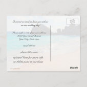 Tropische rode Hibiscus  strand Dank u Briefkaart (Achterkant)