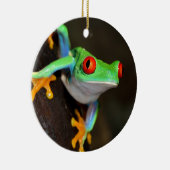 Tropische rode ogen kikker - Agalychnis Callidryas Keramisch Ornament (Rechts)