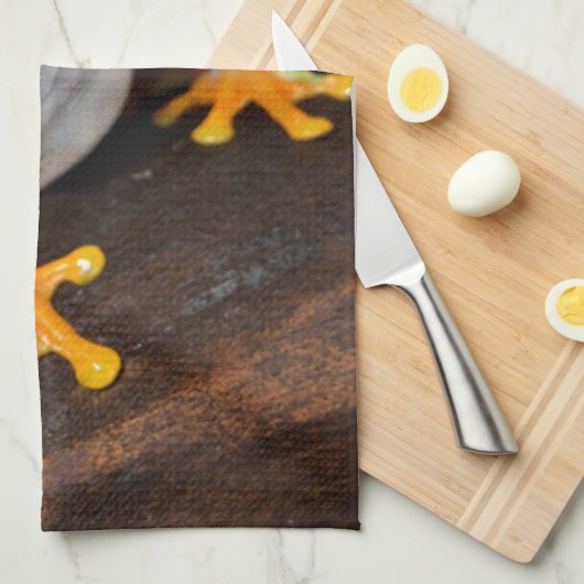 Tropische rode ogen kikker - Agalychnis Callidryas Theedoek (Quarter Fold)