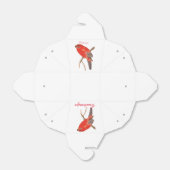 Tropische rode papegaai Thunder_Cove Bedankdoosjes (Uitgevouwen)