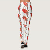 Tropische rode papegaai Thunder_Cove Leggings (Achterkant)