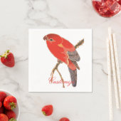 Tropische rode papegaai Thunder_Cove Servet (Insitu)