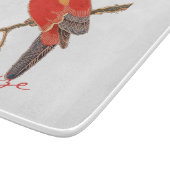 Tropische rode papegaai Thunder_Cove Snijplank (Hoek)