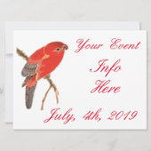 Tropische rode papegaaiverkloer Thunder_Cove (Voorkant)