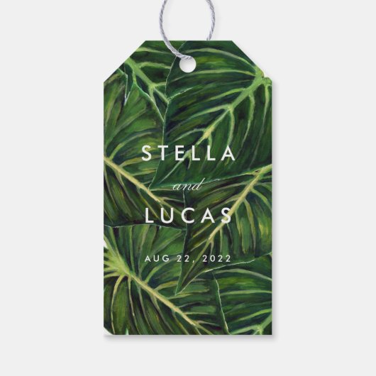 Tropische Romance II Cadeaulabel (Achterkant)
