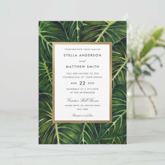 Tropische Romance II Kaart (Staand voorkant)