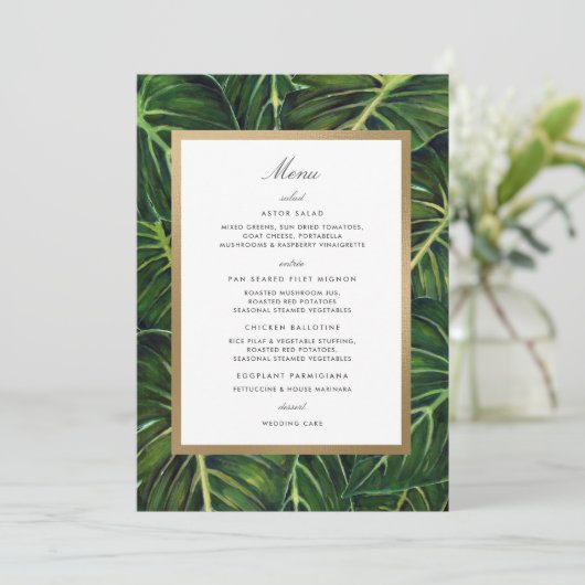 Tropische Romance II Menu (Staand voorkant)