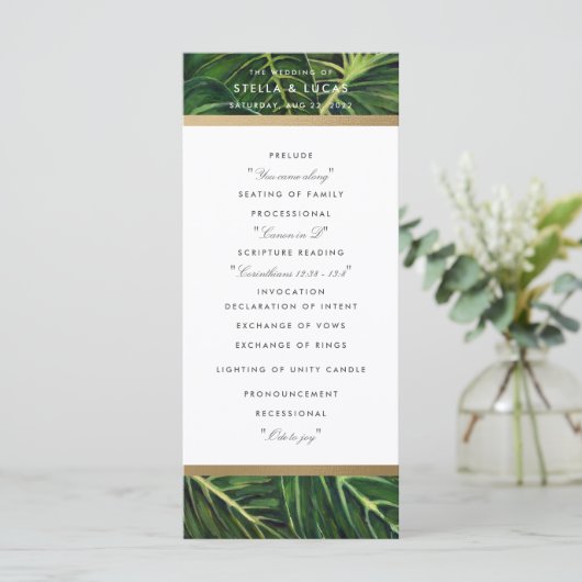 Tropische Romance II Programmakaart (Staand voorkant)