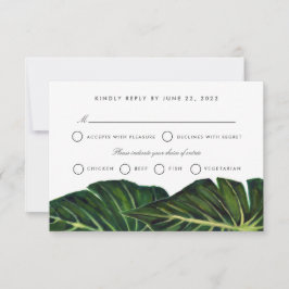 Tropische Romance II RSVP Kaartje