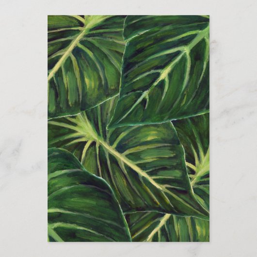 Tropische Romance / Menu (Achterkant)