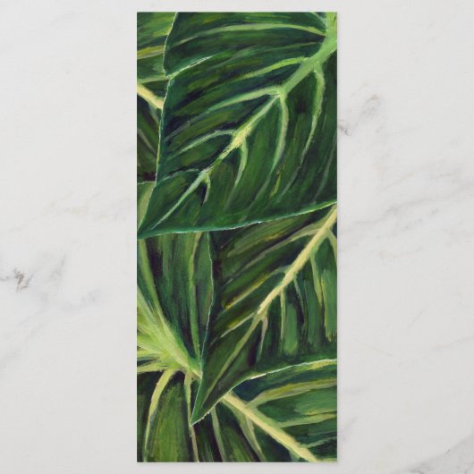 Tropische Romance / Programma Programmakaart (Achterkant)