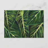 Tropische romance / receptie informatiekaartje (Achterkant)