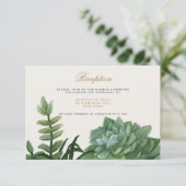 Tropische Romance / receptie Kaart (Staand voorkant)