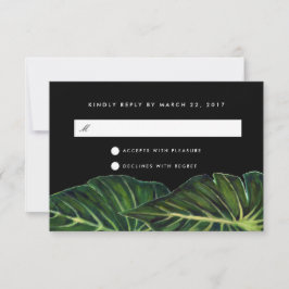 Tropische Romance / RSVP Kaartje