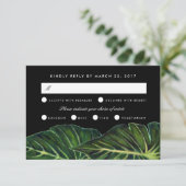 Tropische Romance / RSVP Kaartje (Staand voorkant)