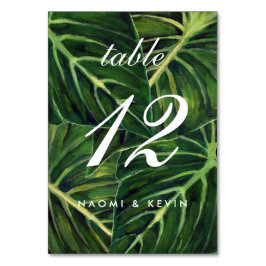 Tropische Romance / Tafelnr. Kaart