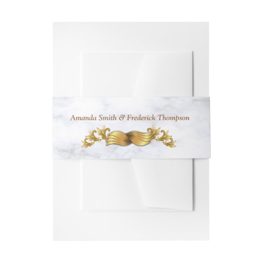 Tropische Romantische Trouw Buikband Uitnodigingen Wikkel (Voorkant Voorbeeld)