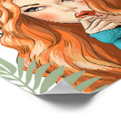 Tropische roodharige print (Hoek)