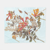 Tropische roofvogels van Audubon Fleece Deken (Voorkant (Horizontaal))