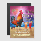 Tropische rooster Cocktails Funny Cruise Stateroom (Voorkant / Achterkant)