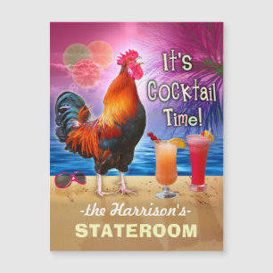 Tropische rooster Cocktails Funny Cruise Stateroom