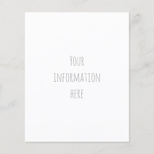 tropische roze anananas flyer (Achterkant)