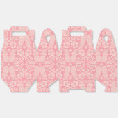 Tropische roze ananasprint bedankdoosjes (Ongevouwen)