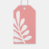 Tropische Roze Baby Op Reis Gift Tag Cadeaulabel (Achterkant)