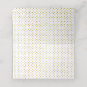 Tropische roze bladeren moderne trouwkaart escort plaatskaartje (Binnenkant ongevouwen)