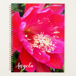 Tropische Roze Bloem Foto Planner