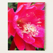 Tropische Roze Bloem Foto Planner (Achterkant)