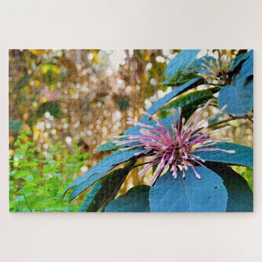 Tropische Roze Bloem Foto Puzzel (Horizontaal)
