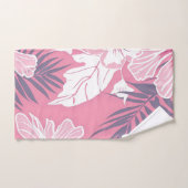 Tropische roze bloemen hibiscus bad handdoek (Handdoek)