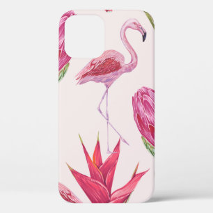 Tropische roze bloemen, protea, paradijsvogel Case-Mate iPhone case