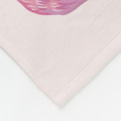 Tropische roze bloemen, protea, paradijsvogel fleece deken (Hoek)