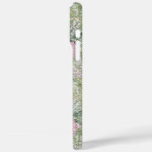 Tropische roze bloemen schitteren Case-Mate iPhone case (Achterkant / Links)