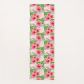 Tropische roze bloemen yogamat (Voorkant)