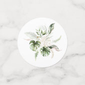 Tropische Roze Bloemtafel Confetti (Kleine voorkant)