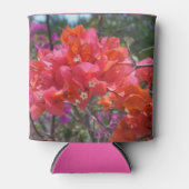 Tropische roze Bougainvillea Island Floral Blikjeskoeler (Voorkant)