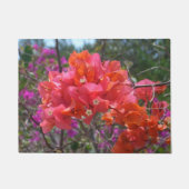 Tropische roze Bougainvillea Island Floral Deurmat (Voorkant)