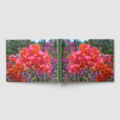 Tropische roze Bougainvillea Island Floral Gastenboek (Volledig)