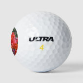 Tropische roze Bougainvillea Island Floral Golfballen (Logo)
