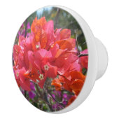 Tropische roze Bougainvillea Island Floral Keramische Knop (Rechts)