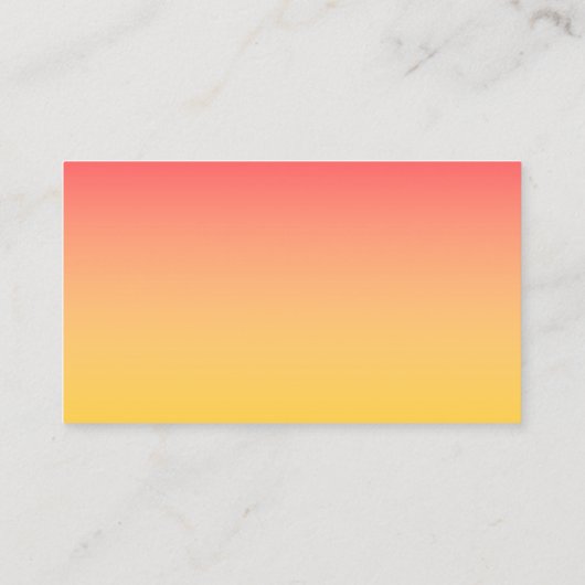 Tropische roze en gele hemel Ukulele artiest Visitekaartje (Achterkant)