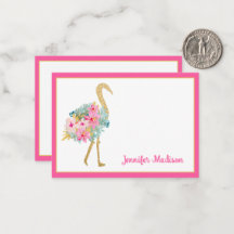 Tropische roze en gouden flamingo's met bloemen