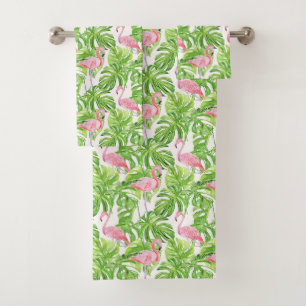 Tropische Roze Flamingo Bad Handdoek