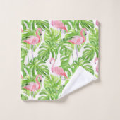 Tropische Roze Flamingo Bad Handdoek (Wasdoekje)